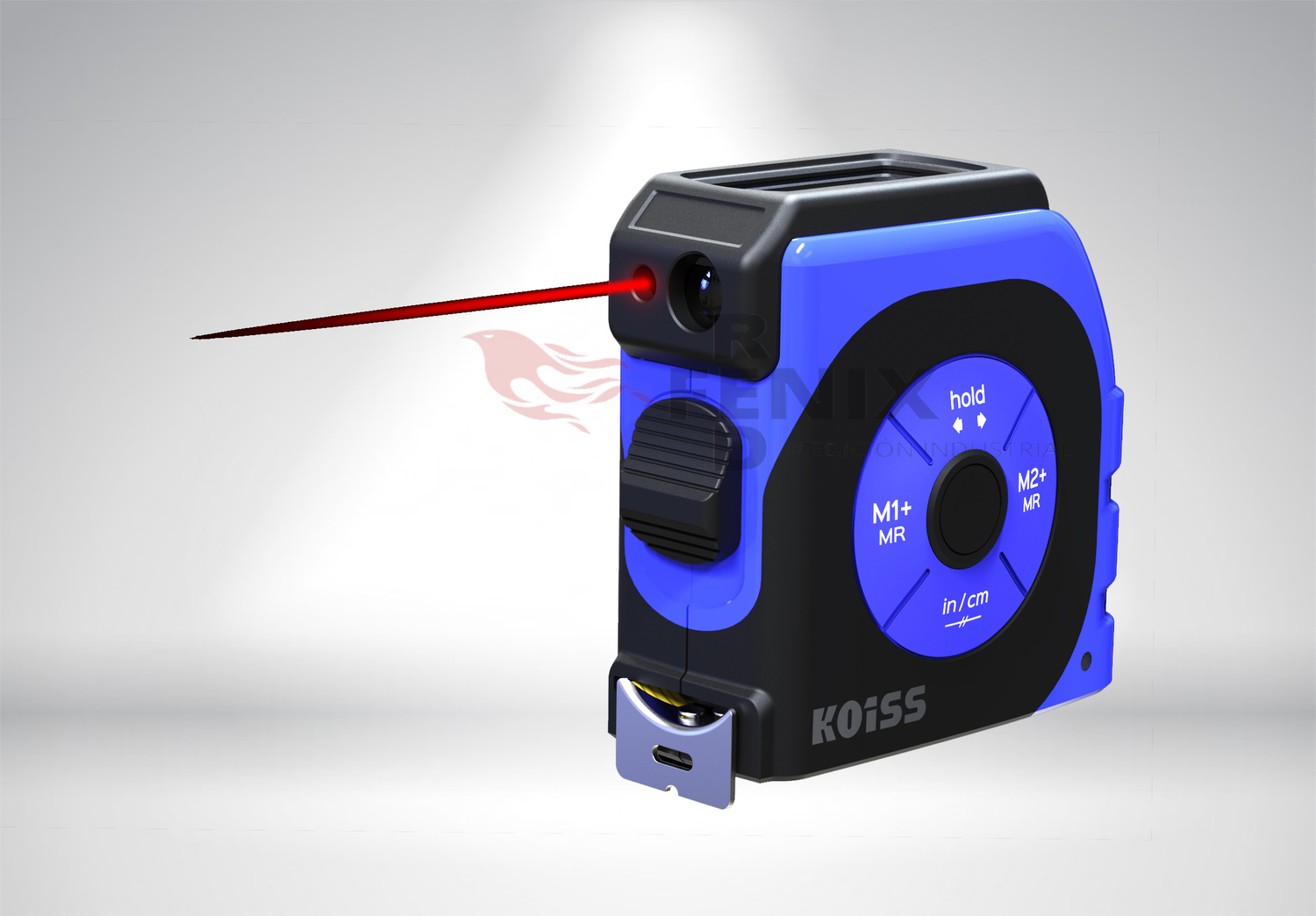 DISTANCIOMETRO DIGITAL LASER KOISS CON FLEXÓMETRO